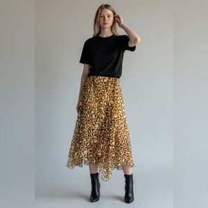 Oscar de la renta  by his company  Lepard Skirt